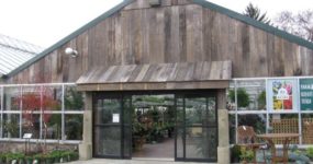 an image of an Automatic Door installed at the entry of a greenhouse