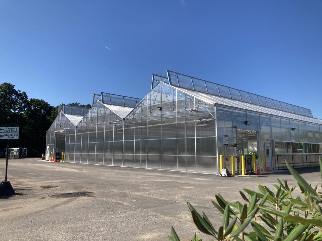Vail greenhouse structure at Hicks Nursery, NY