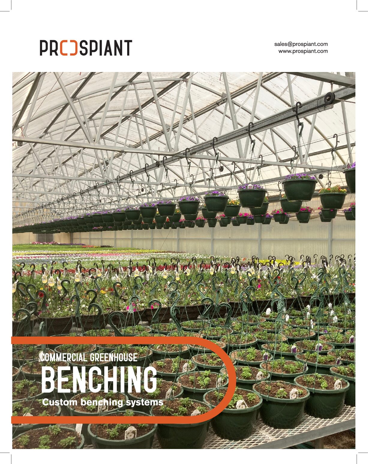 Commercial Greenhouse Benching