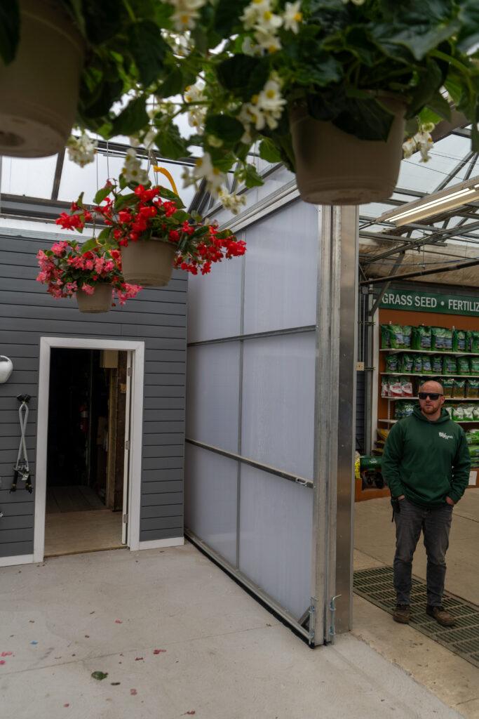 Bob Scott, part owner of Lowe's Greenhouse